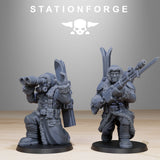 Tabletop Terrain Miniature GrimGuard Frostwatch Skiers