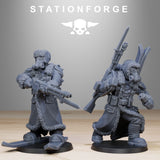 Tabletop Terrain Miniature GrimGuard Frostwatch Skiers