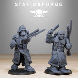 Tabletop Terrain Miniature GrimGuard Frostwatch Skiers