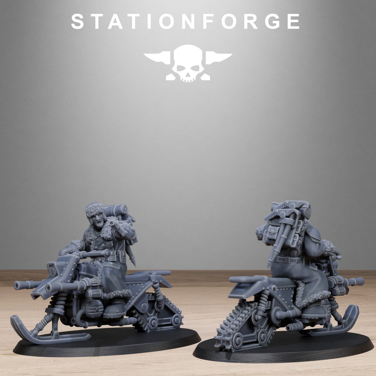 Tabletop Terrain Miniature GrimGuard FrostWatch Snowbikers