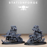 Tabletop Terrain Miniature GrimGuard FrostWatch Snowbikers