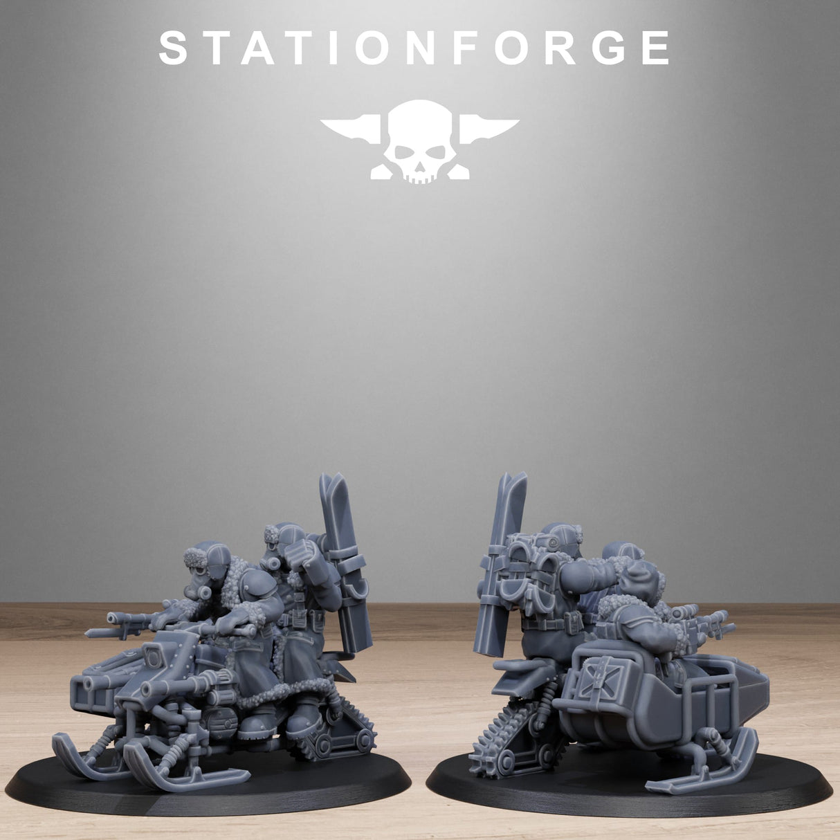 Tabletop Terrain Miniature GrimGuard FrostWatch Snowbikers