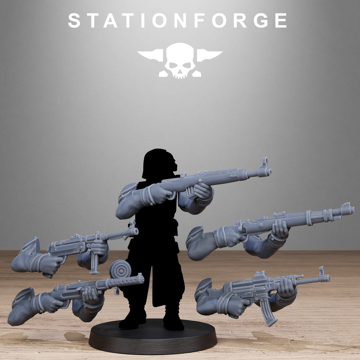 Tabletop Terrain Miniature GrimGuard German Weapons Pack