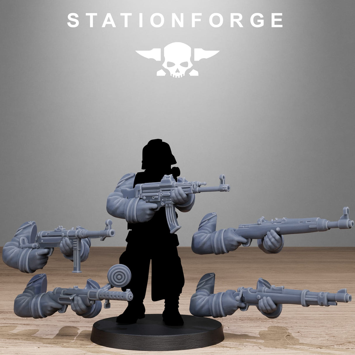 Tabletop Terrain Miniature GrimGuard German Weapons Pack