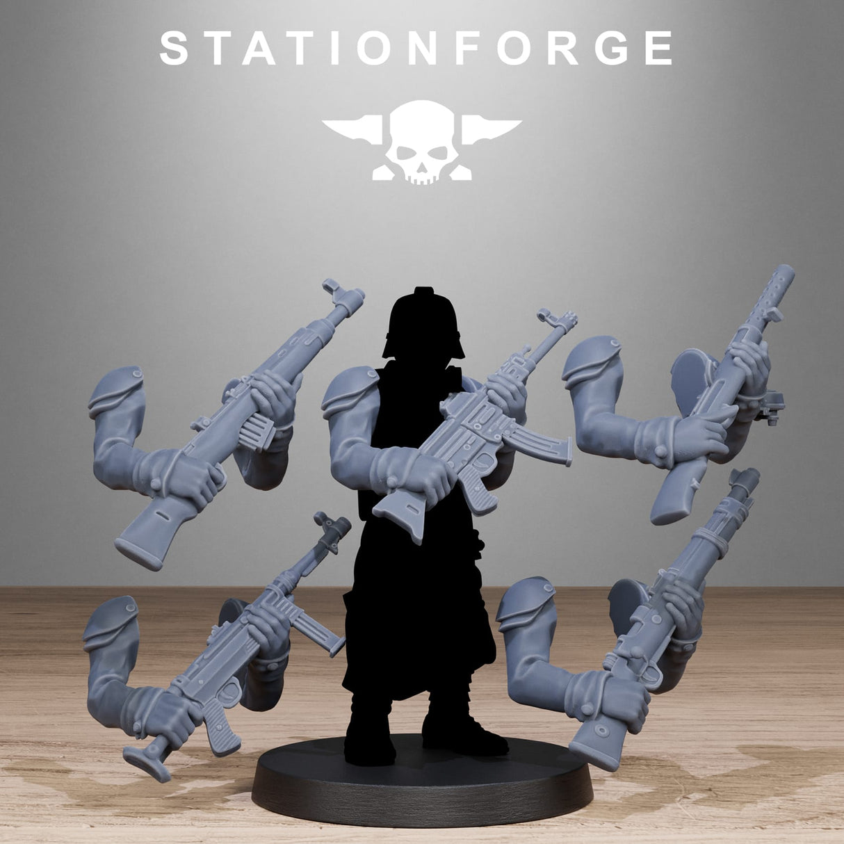 Tabletop Terrain Miniature GrimGuard German Weapons Pack