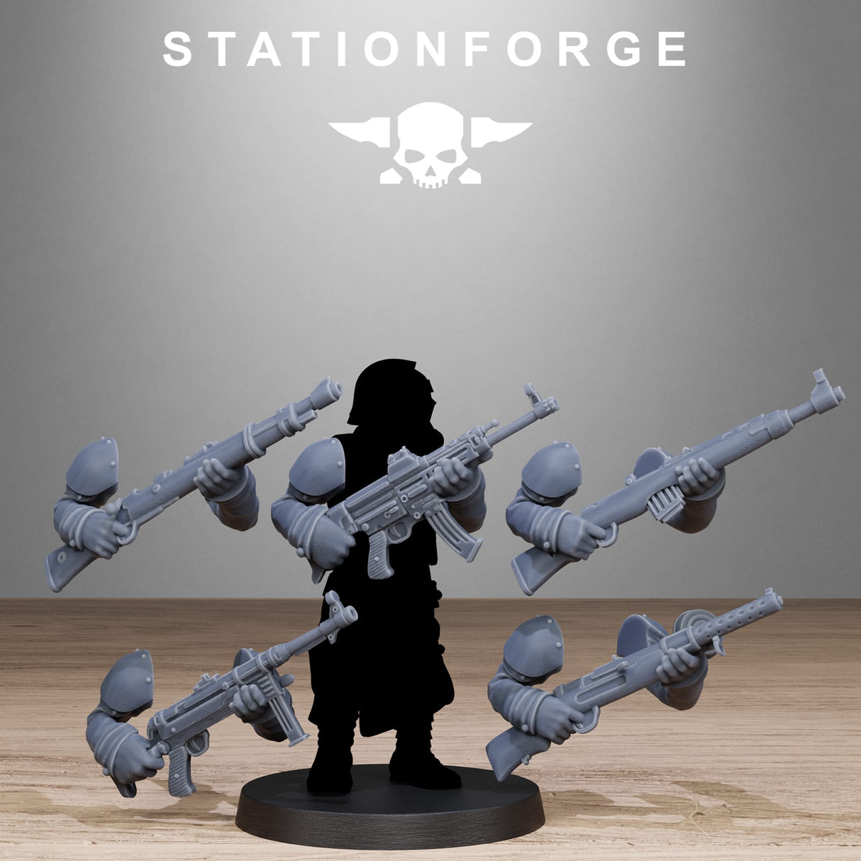Tabletop Terrain Miniature GrimGuard German Weapons Pack