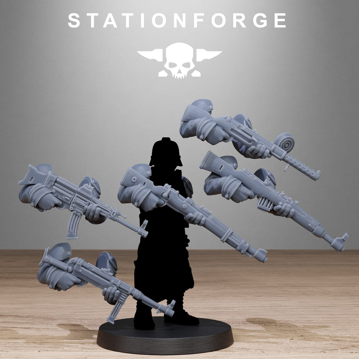 Tabletop Terrain Miniature GrimGuard German Weapons Pack