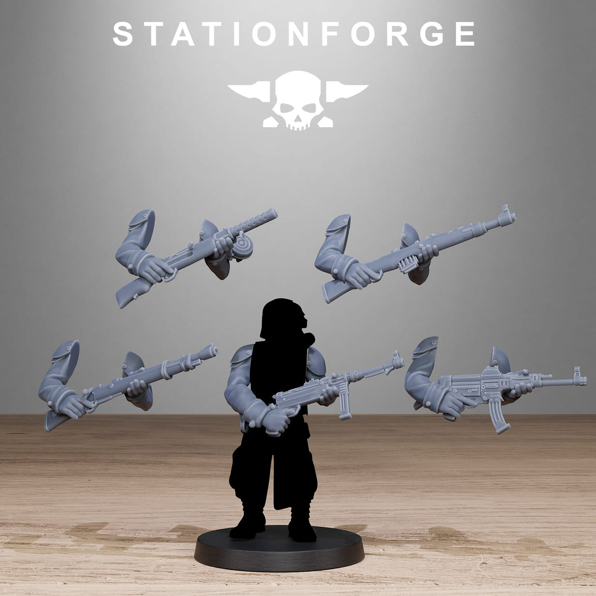 Tabletop Terrain Miniature GrimGuard German Weapons Pack