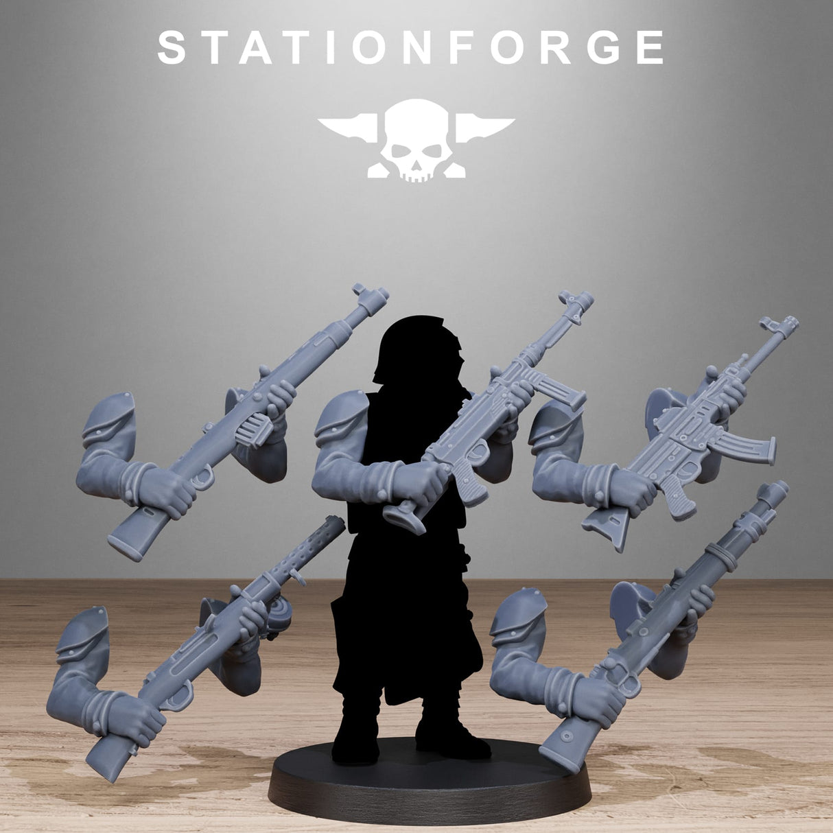 Tabletop Terrain Miniature GrimGuard German Weapons Pack