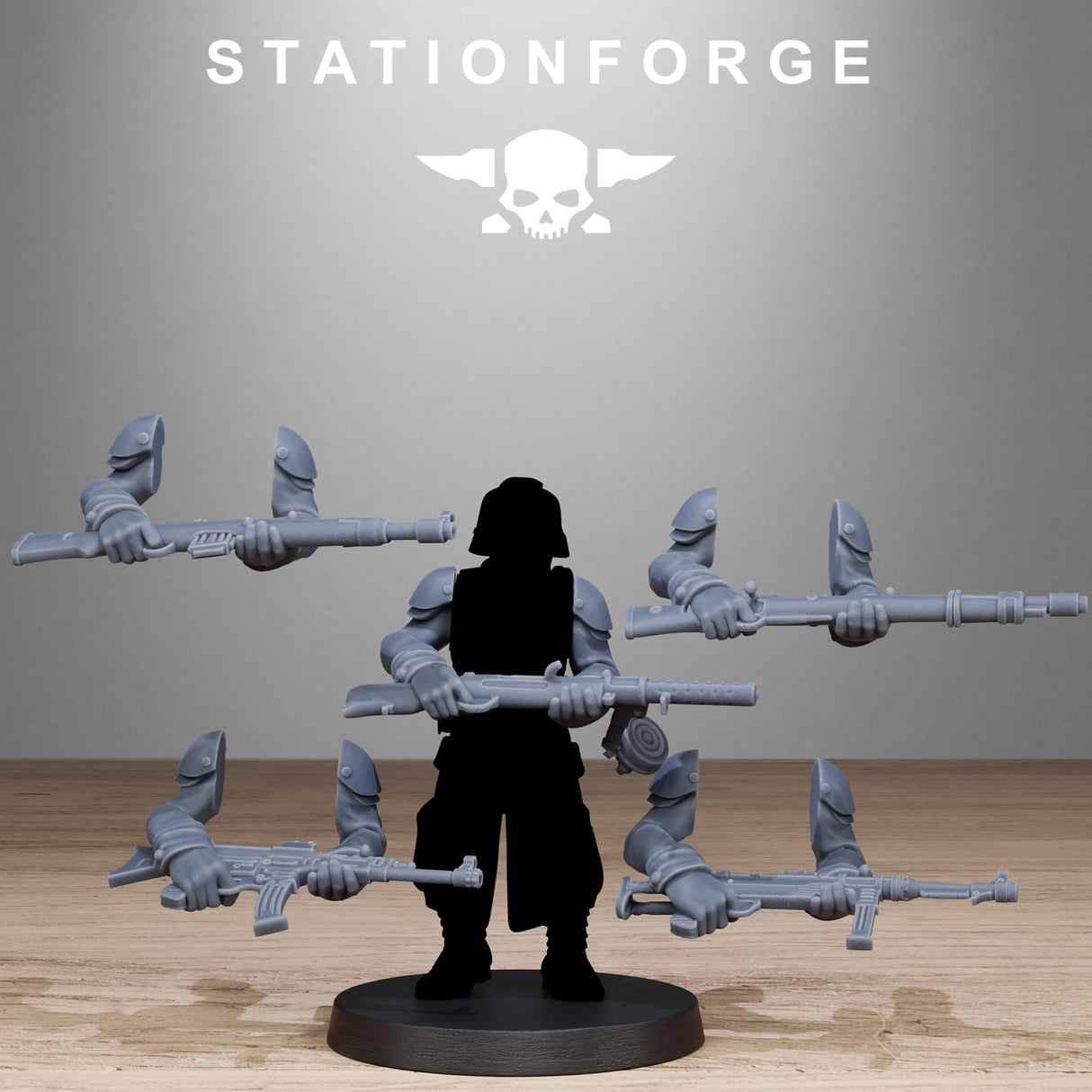 Tabletop Terrain Miniature GrimGuard German Weapons Pack