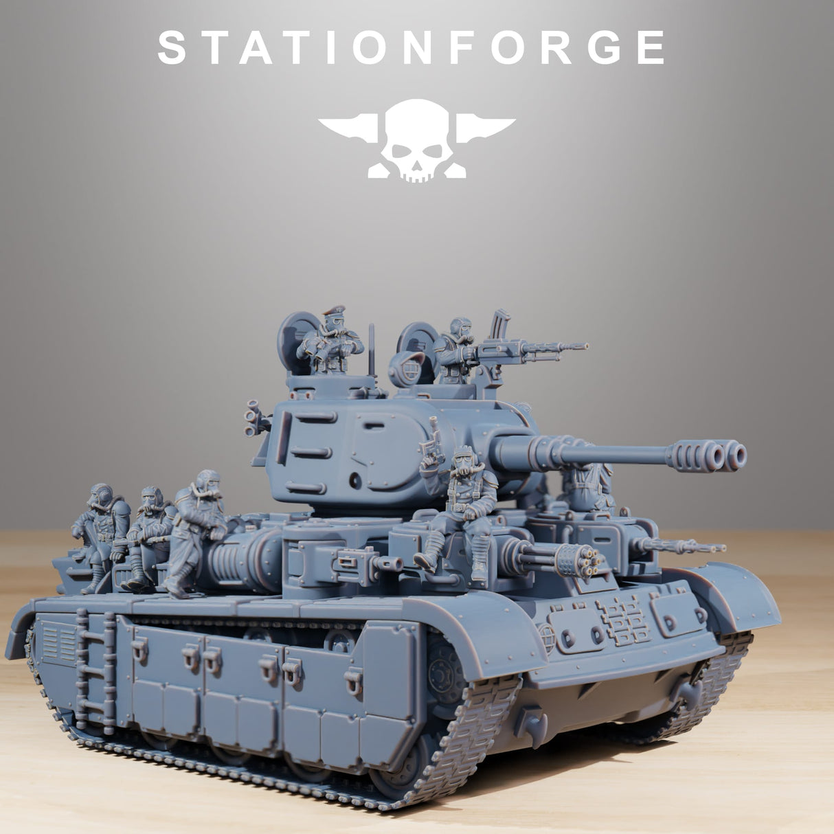 Tabletop Terrain Miniature GrimGuard Heavy Battle Tank