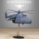 Tabletop Terrain Miniature GrimGuard Helicopter