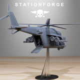 Tabletop Terrain Miniature GrimGuard Helicopter