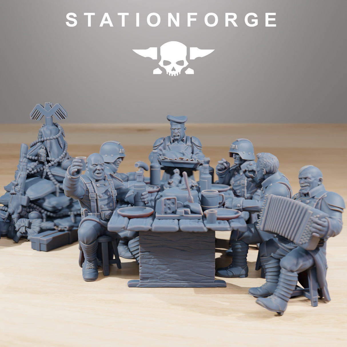 Tabletop Terrain Miniature GrimGuard Holiday Feast
