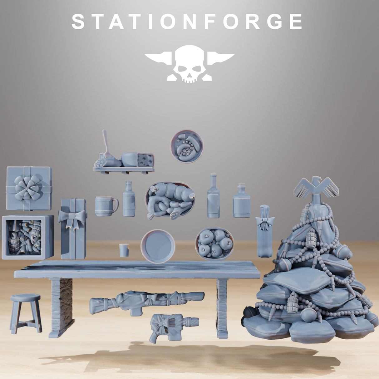 Tabletop Terrain Miniature GrimGuard Holiday Feast