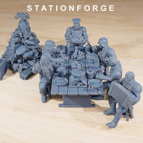 Tabletop Terrain Miniature GrimGuard Holiday Feast