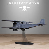 Tabletop Terrain Miniature Grimguard Iron Biplane