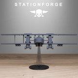 Tabletop Terrain Miniature Grimguard Iron Biplane