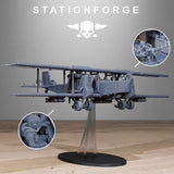 Tabletop Terrain Miniature Grimguard Iron Biplane