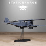 Tabletop Terrain Miniature Grimguard Iron Biplane