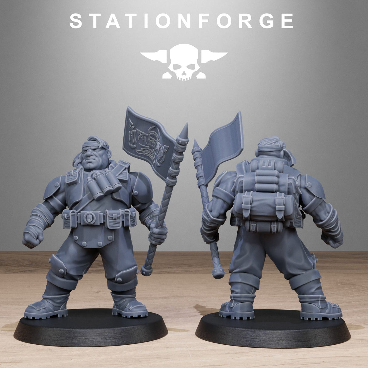 Tabletop Terrain Miniature GrimGuard Jungle Fighter Mutants
