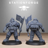 Tabletop Terrain Miniature GrimGuard Jungle Fighter Mutants