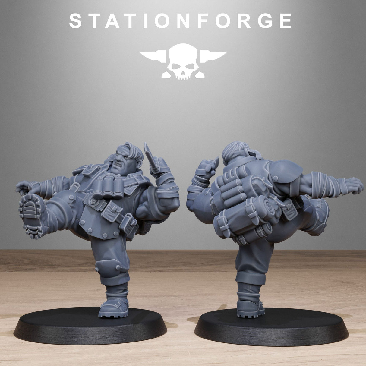 Tabletop Terrain Miniature GrimGuard Jungle Fighter Mutants