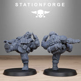 Tabletop Terrain Miniature GrimGuard Jungle Fighter Mutants