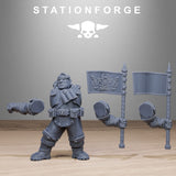 Tabletop Terrain Miniature GrimGuard Jungle Fighter Mutants