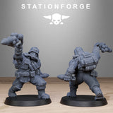 Tabletop Terrain Miniature GrimGuard Jungle Fighter Mutants