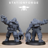 Tabletop Terrain Miniature GrimGuard Jungle Fighter Mutants