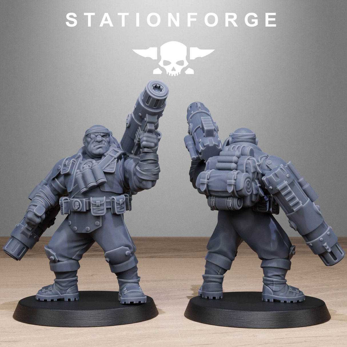 Tabletop Terrain Miniature GrimGuard Jungle Fighter Mutants