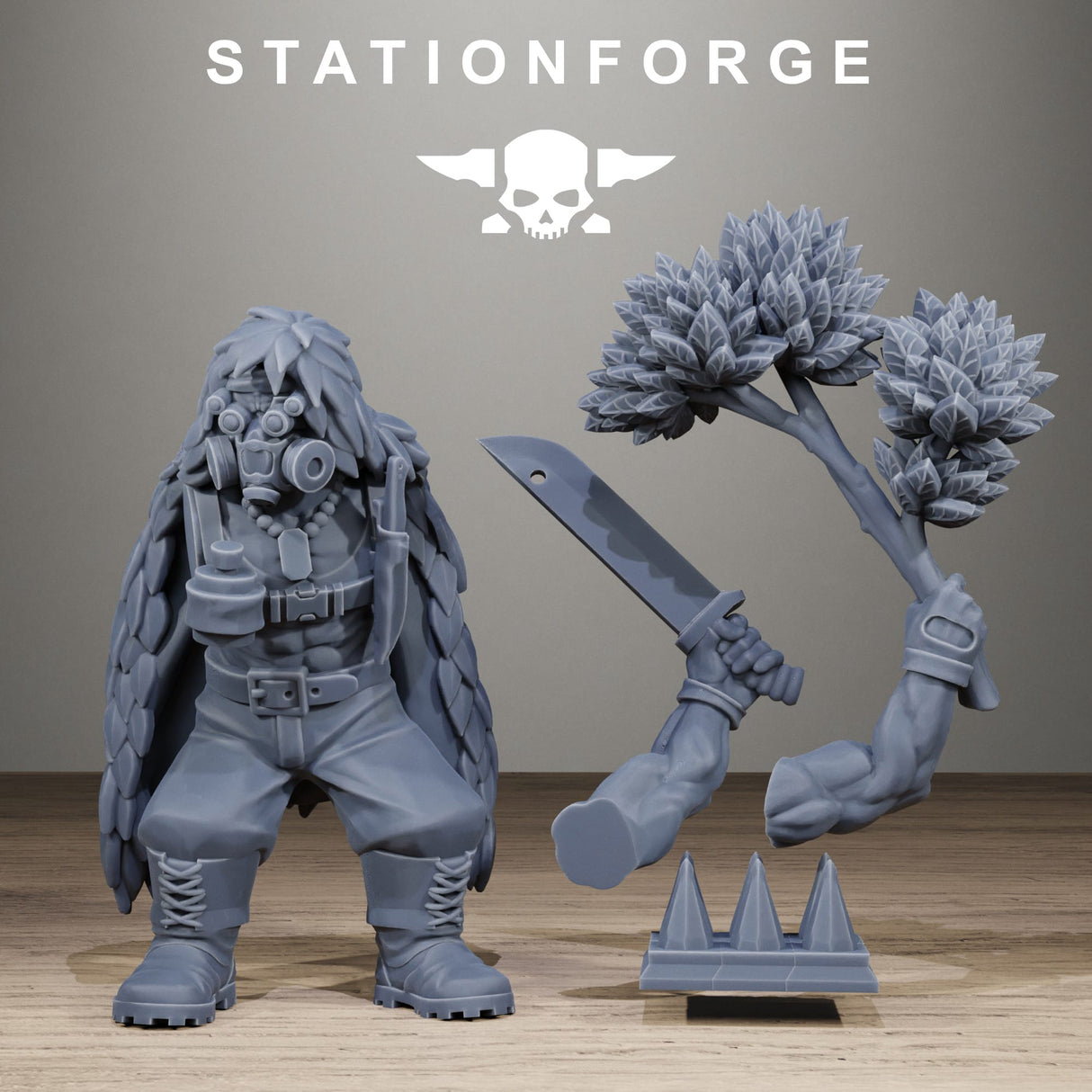 Tabletop Terrain Miniature GrimGuard Jungle Fighter Snipers