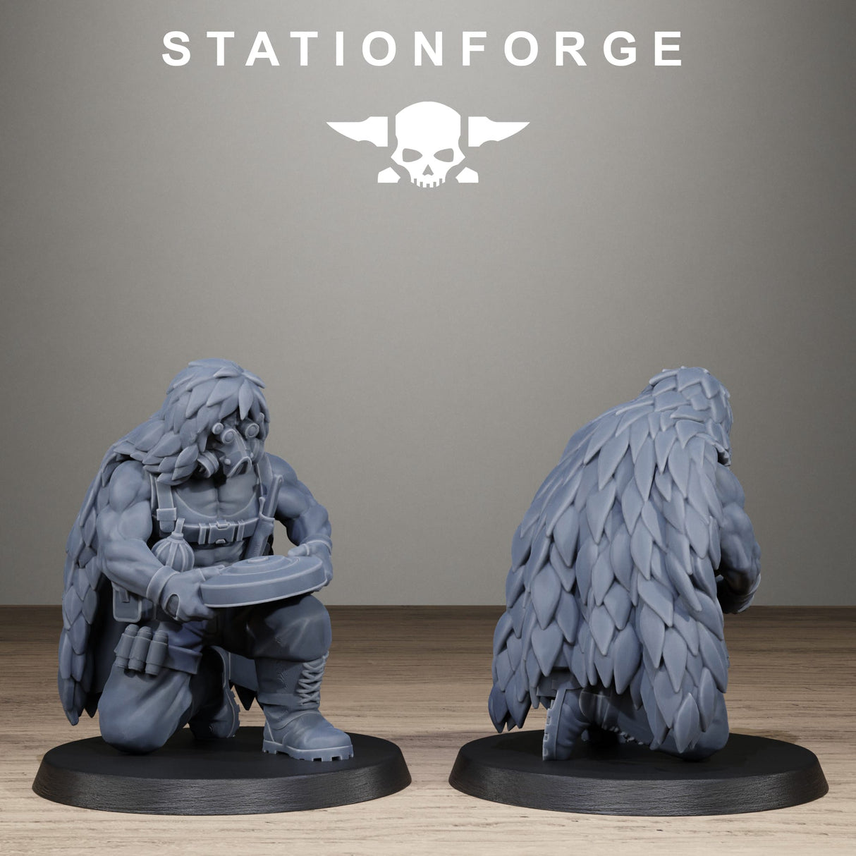 Tabletop Terrain Miniature GrimGuard Jungle Fighter Snipers