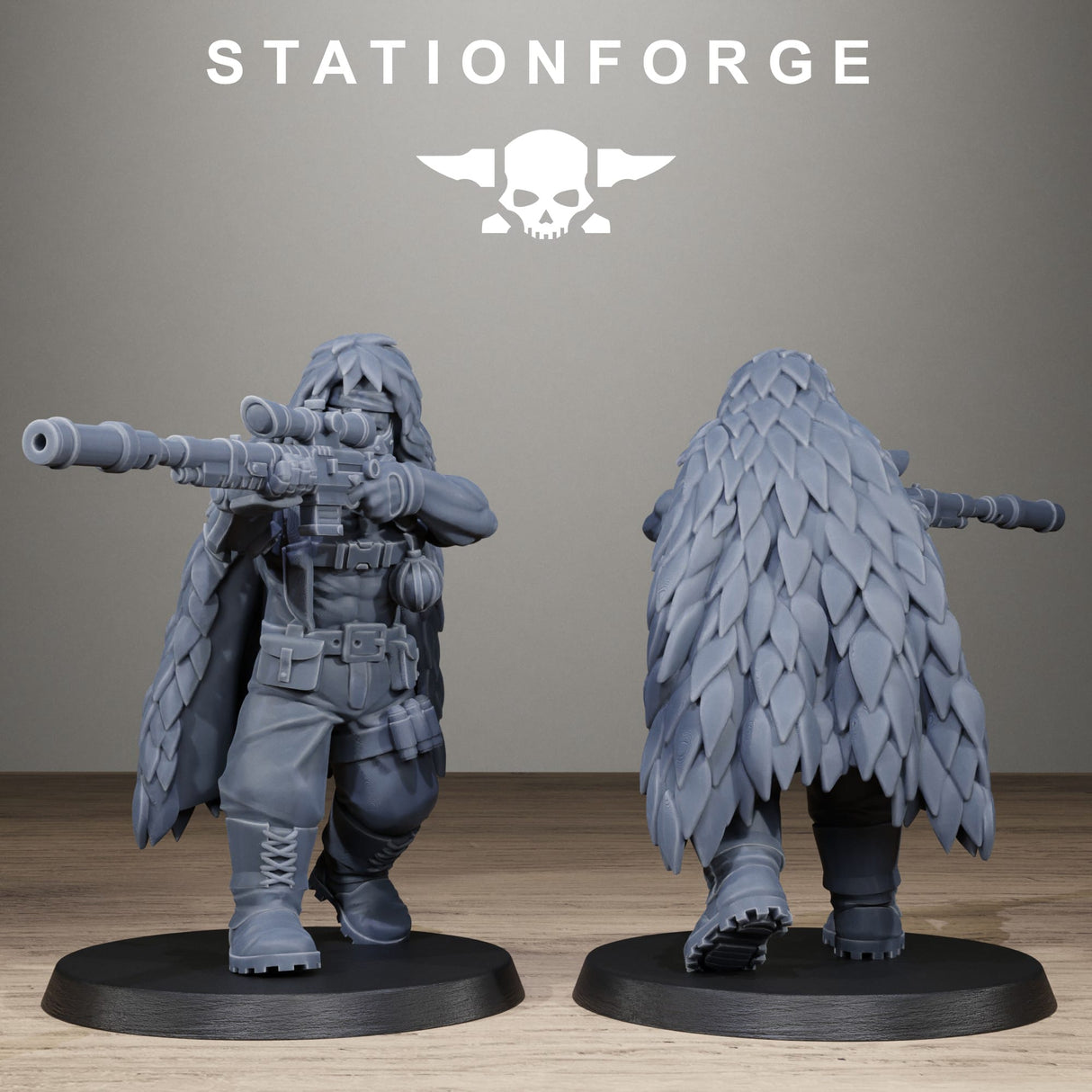 Tabletop Terrain Miniature GrimGuard Jungle Fighter Snipers