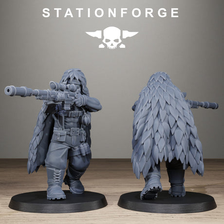Tabletop Terrain Miniature GrimGuard Jungle Fighter Snipers