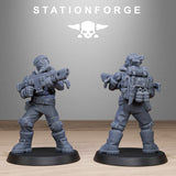 Tabletop Terrain Miniature GrimGuard Jungle Fighters 2
