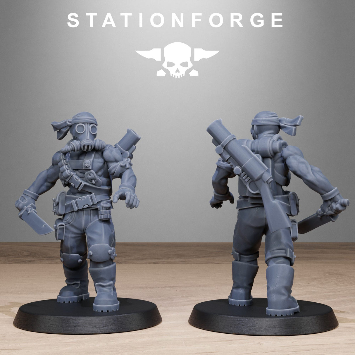 Tabletop Terrain Miniature GrimGuard Jungle Fighters 2
