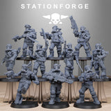 Tabletop Terrain Miniature GrimGuard Jungle Fighters 2