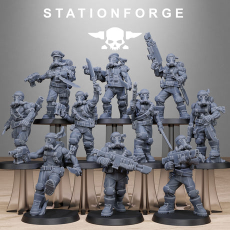 Tabletop Terrain Miniature GrimGuard Jungle Fighters 2