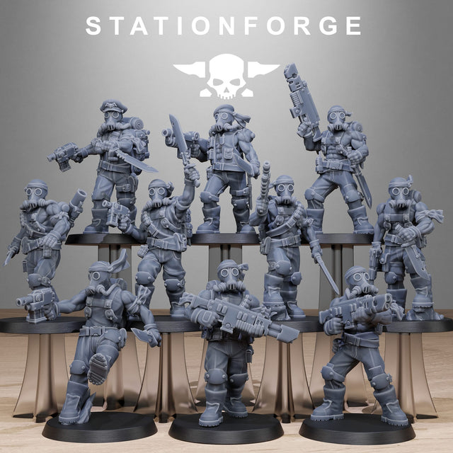 Tabletop Terrain Miniature GrimGuard Jungle Fighters 2