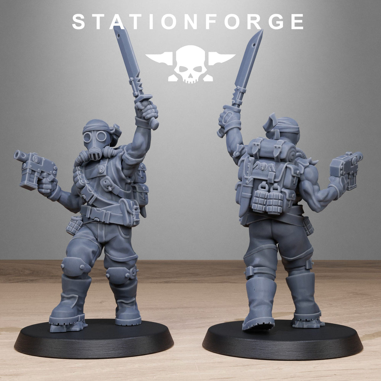 Tabletop Terrain Miniature GrimGuard Jungle Fighters 2