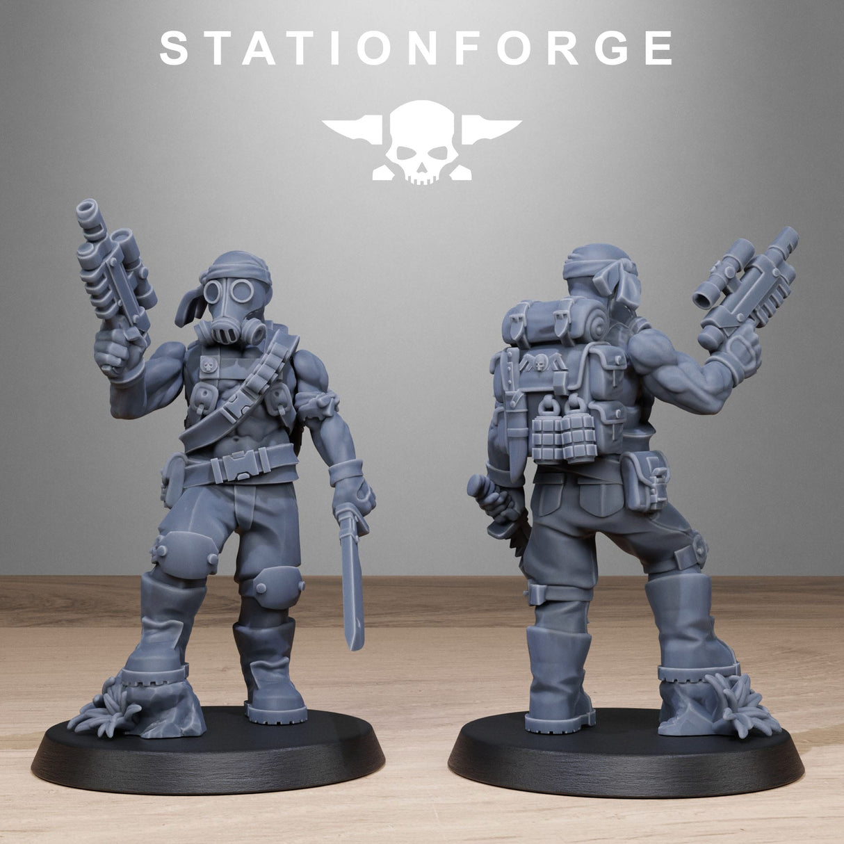 Tabletop Terrain Miniature GrimGuard Jungle Fighters 2
