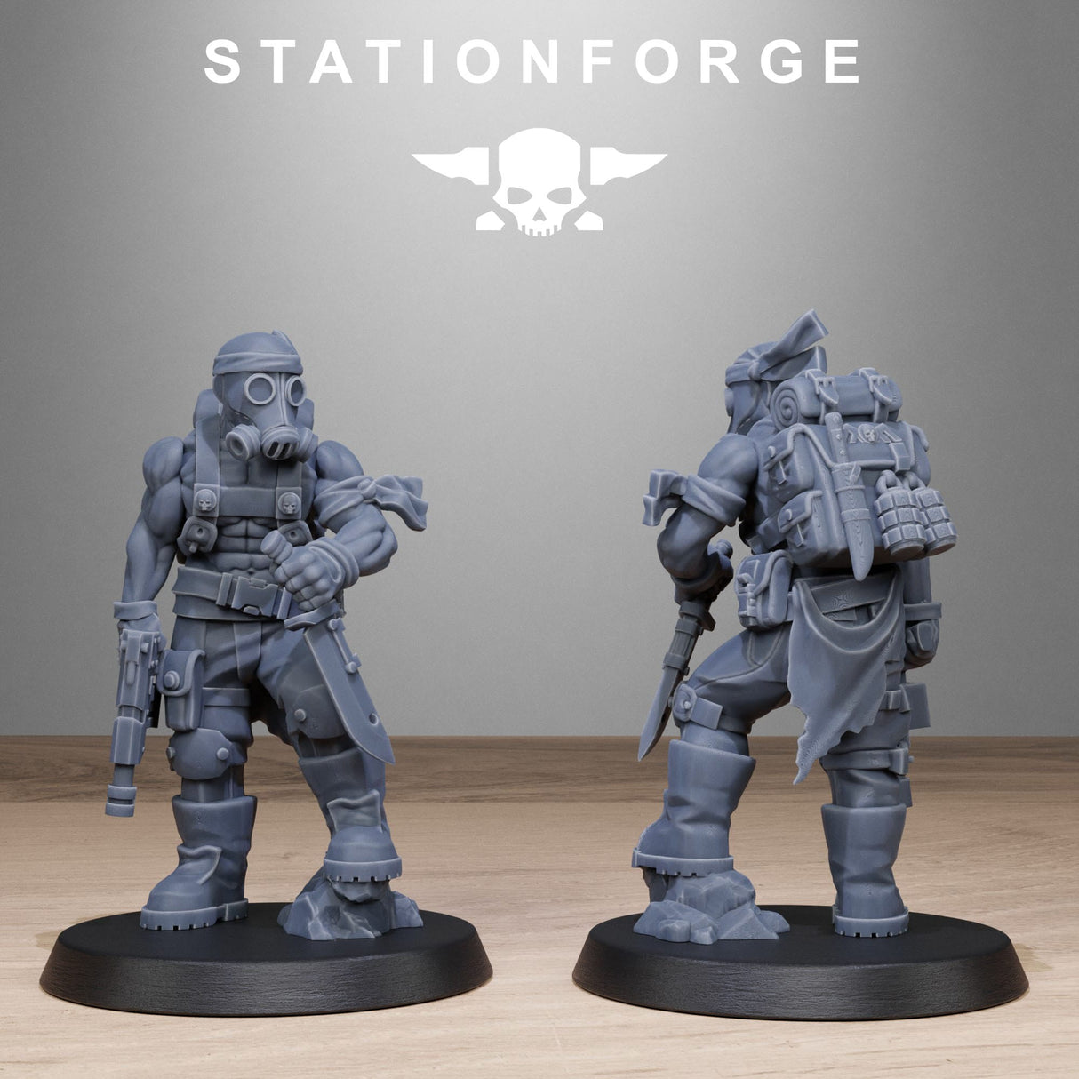 Tabletop Terrain Miniature GrimGuard Jungle Fighters 2