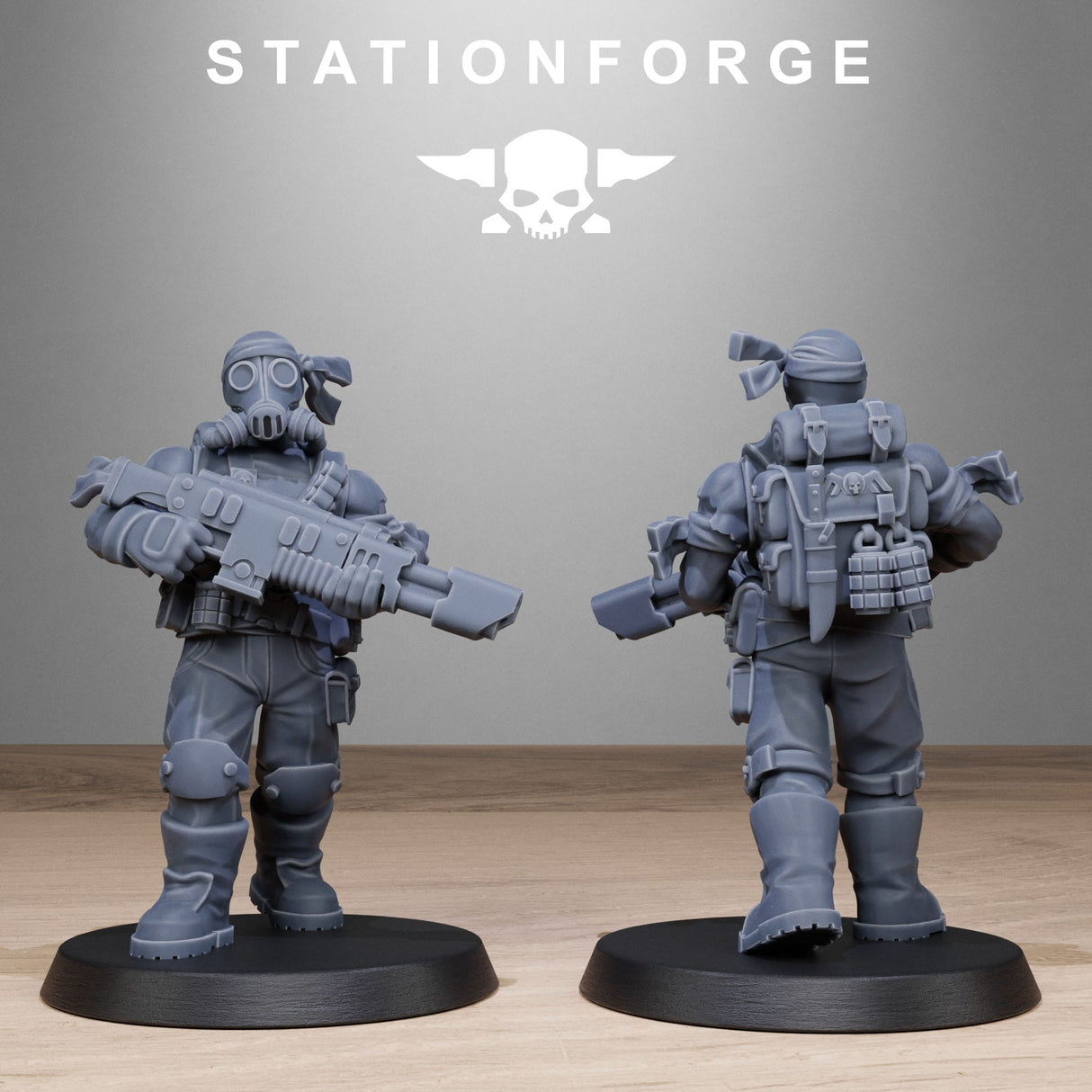 Tabletop Terrain Miniature GrimGuard Jungle Fighters 2