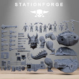 Tabletop Terrain Miniature GrimGuard Jungle Fighters Triceratank