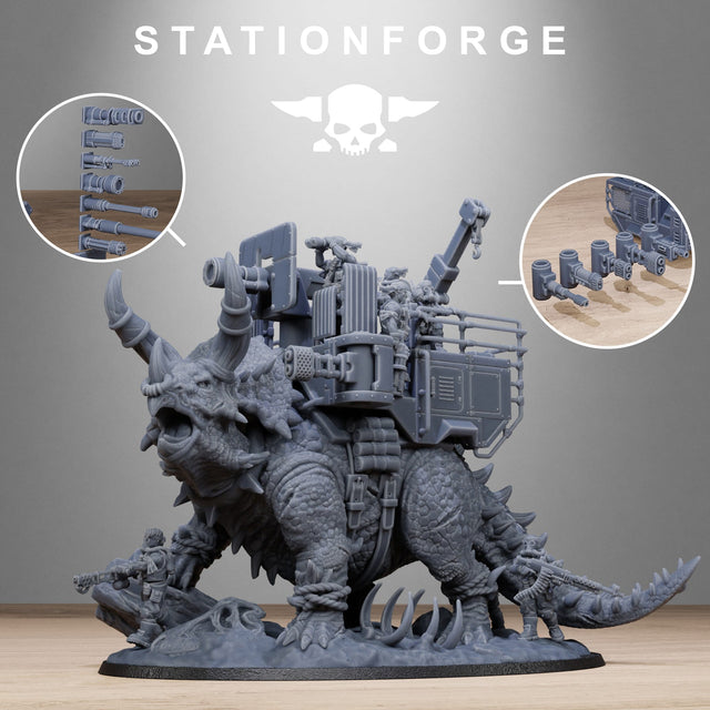 Tabletop Terrain Miniature GrimGuard Jungle Fighters Triceratank