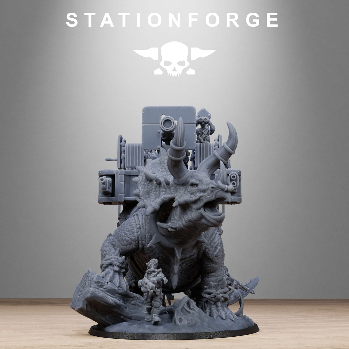 Tabletop Terrain Miniature GrimGuard Jungle Fighters Triceratank