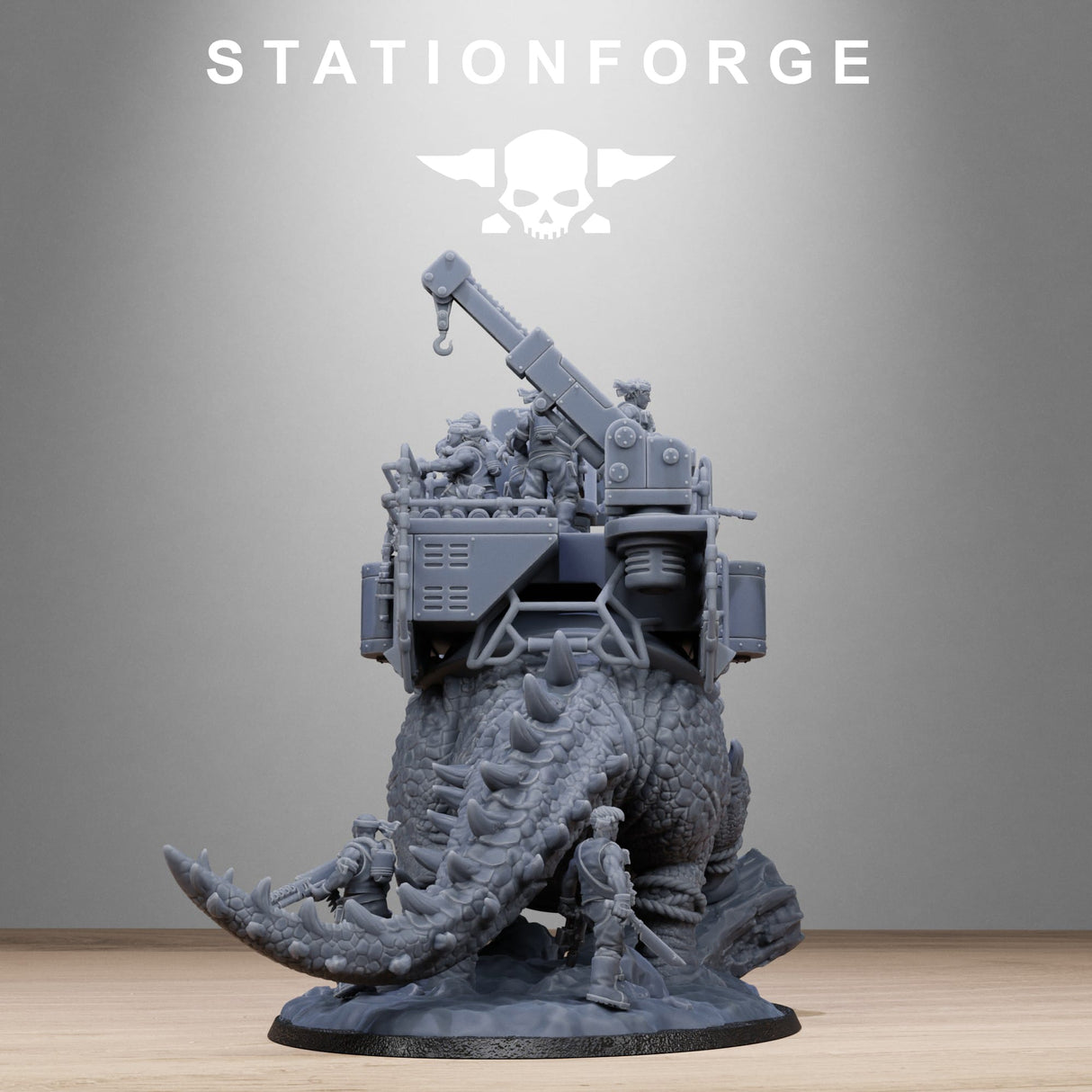 Tabletop Terrain Miniature GrimGuard Jungle Fighters Triceratank