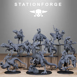 Tabletop Terrain Miniature GrimGuard Jungle Raptors